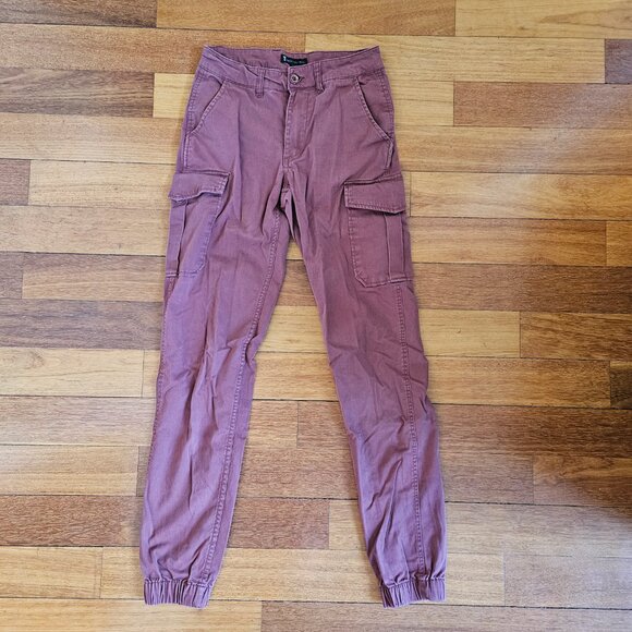 American Tall – Size 28T Intense Rust – TAPERED-FIT Stretch Cotton Cargo Pant - Picture 7 of 11